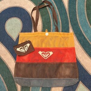 Roxy Beach Tote Bag with Pouch